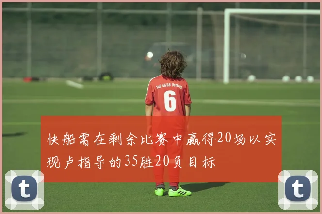 快船需在剩余比赛中赢得20场以实现卢指导的35胜20负目标